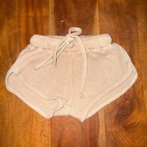 Kids Tan Knit Shorts